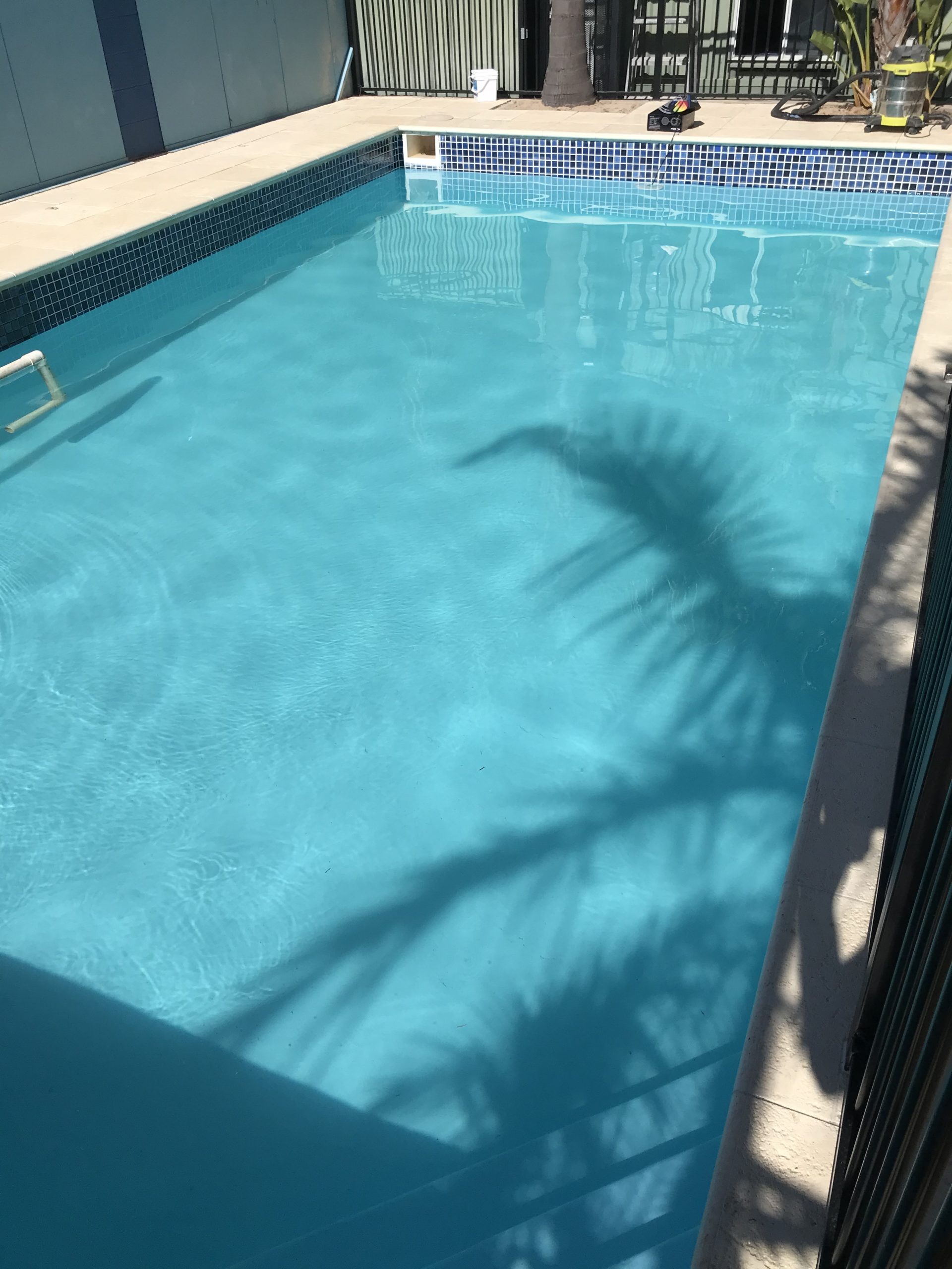 Swimming Pool, that has had all the silt removed by Andy's Water Tank Cleaning Services