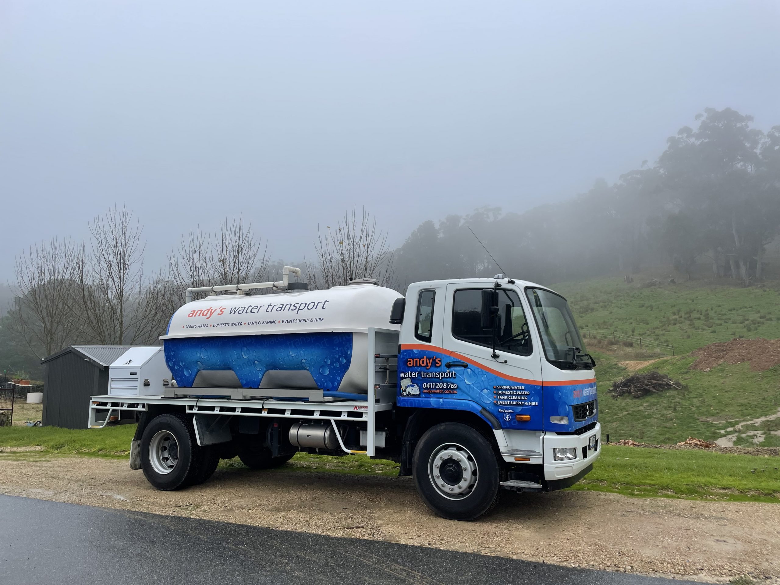 Andy's Water newest truck 2022